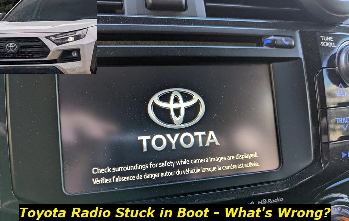 toyota radio stuck in boot